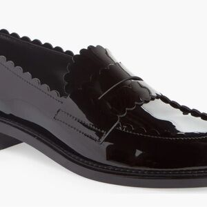 AGL Black Patent Leather Loafers